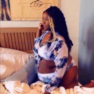 Multi color bathing suit